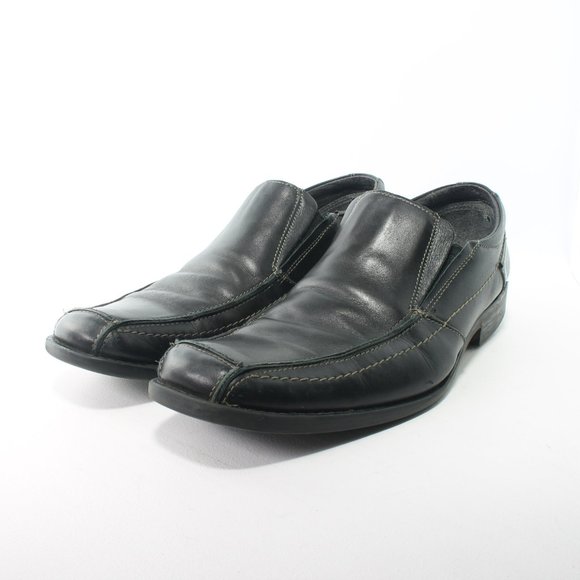 BOTTESINI Square Toe Men\'s Black Leather Loafer Size 10M main image 7